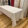 10' banquet white linen tablecloth