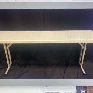 6' conference table x 18" deep x 30"h - seats 3