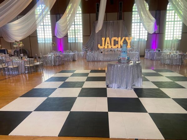 Black and White dance floor